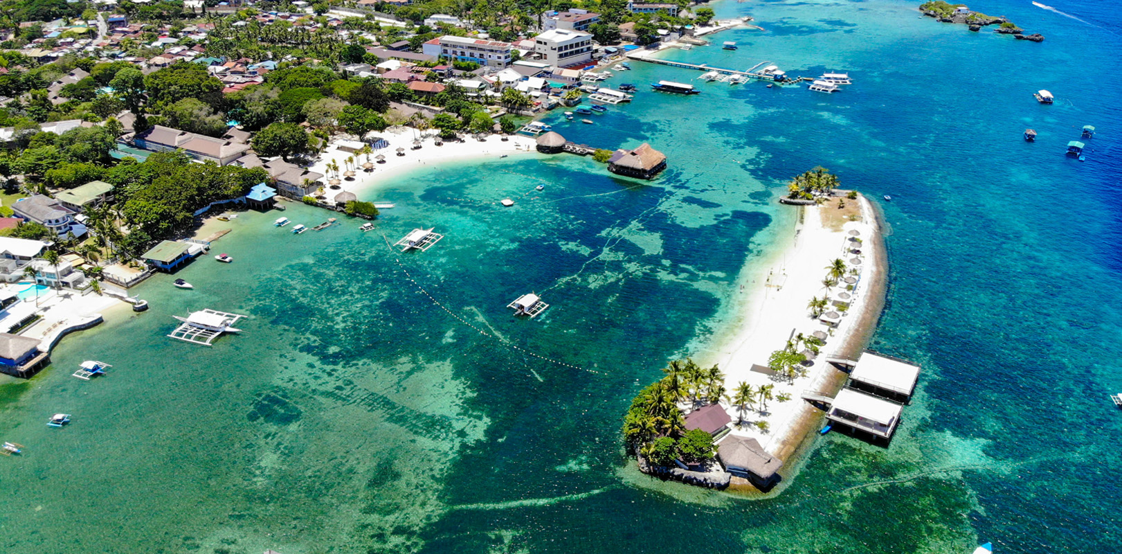 melhores lugares em Cebu para casais - Praias da Ilha de Mactan